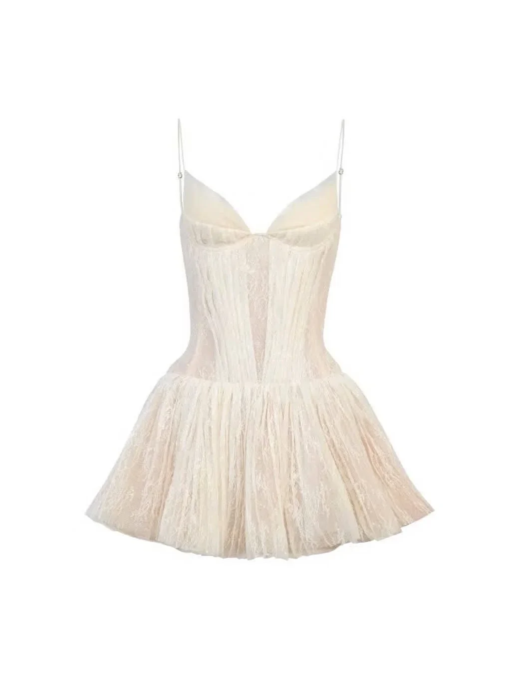 Photo 4 of Váy corset ren trắng Ononmade nữ