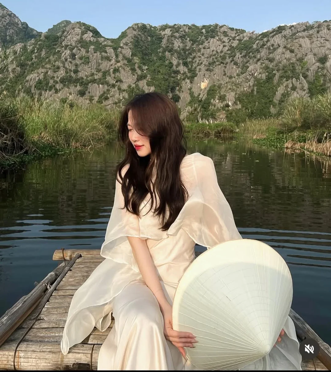 Photo 1 of Váy maxi voan trắng size S nữ