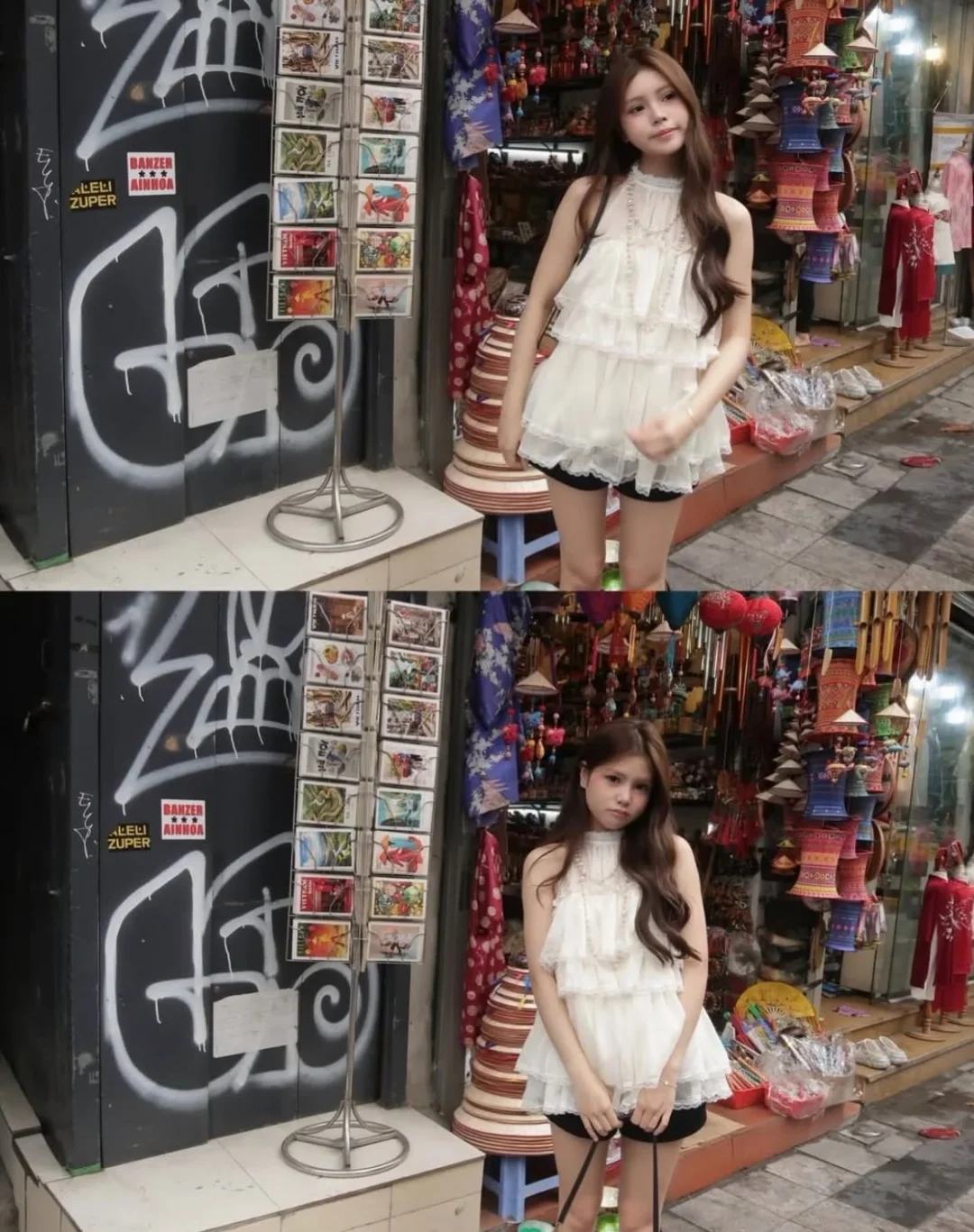 Photo 4 of Áo babydoll trắng bèo ren nữ tính