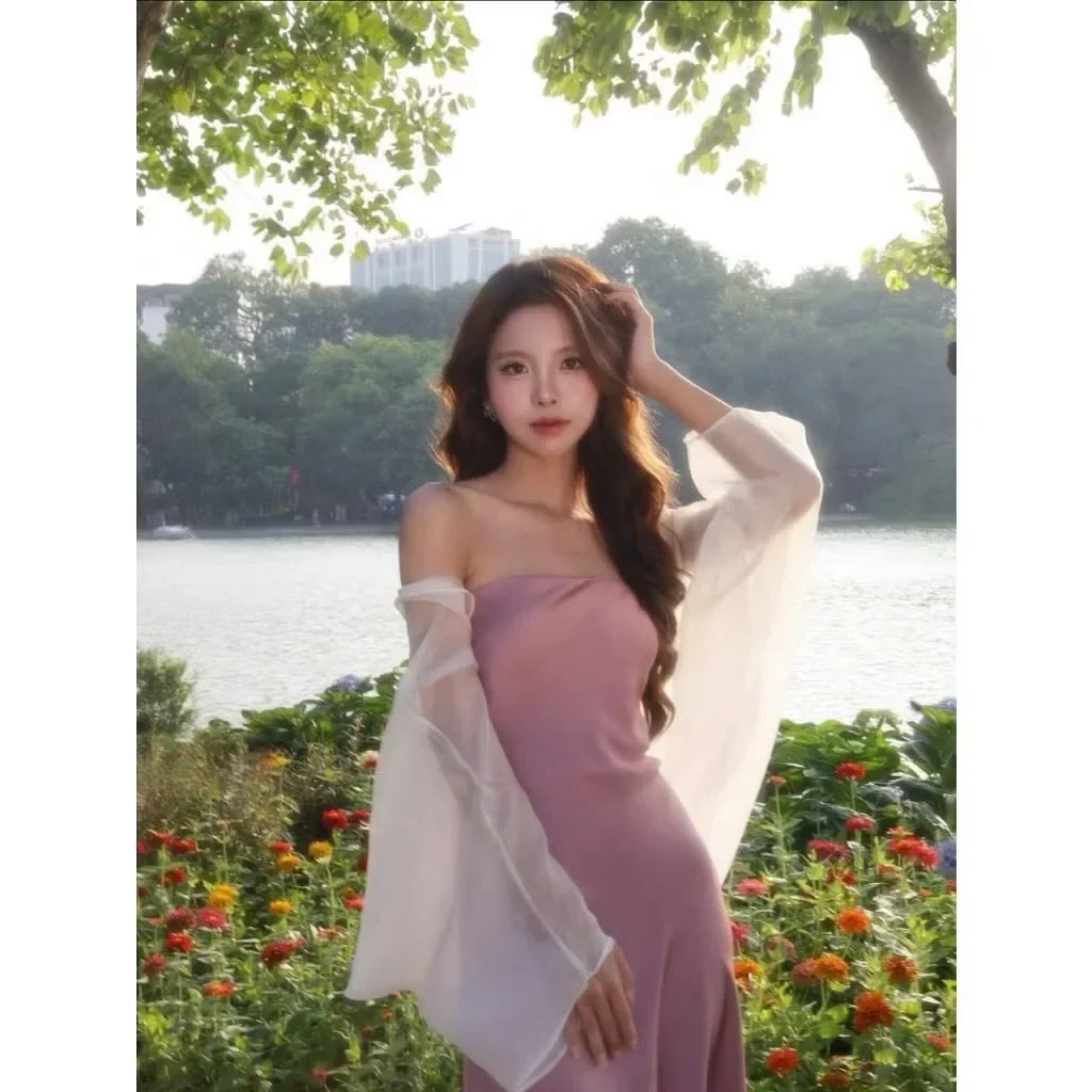 Ảnh 4 của Khăn choàng lụa kem nữ thanh lịch