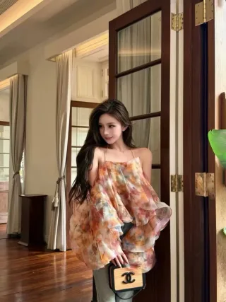 Photo 2 of Đầm voan hoa Zimmermann bản VIP