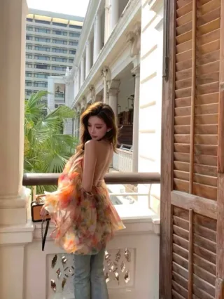 Photo 4 of Đầm voan hoa Zimmermann bản VIP
