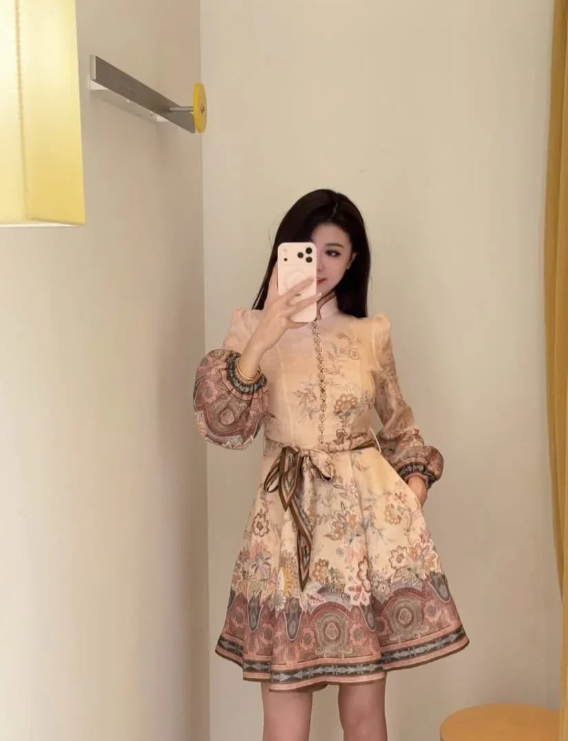 Ảnh 2 của Váy ngắn lụa paisley boho Zimerman nữ