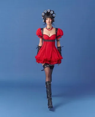 Photo 2 of Váy đỏ Gothic dự tiệc Princssclub