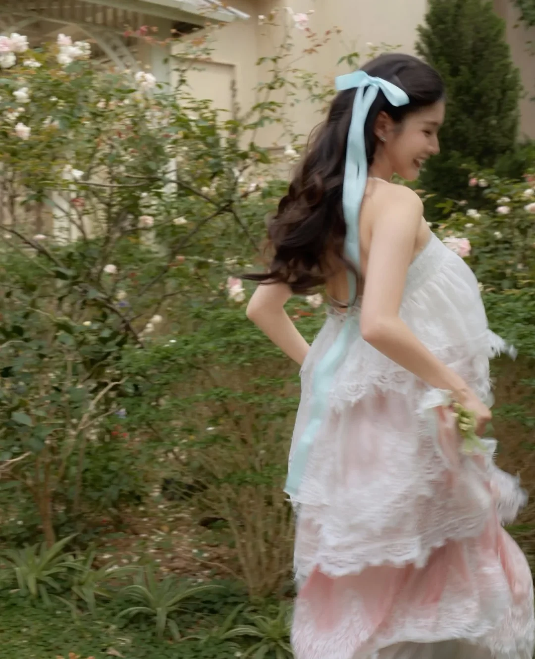 Photo 5 of Váy maxi ren hồng pastel Seraphic Dress