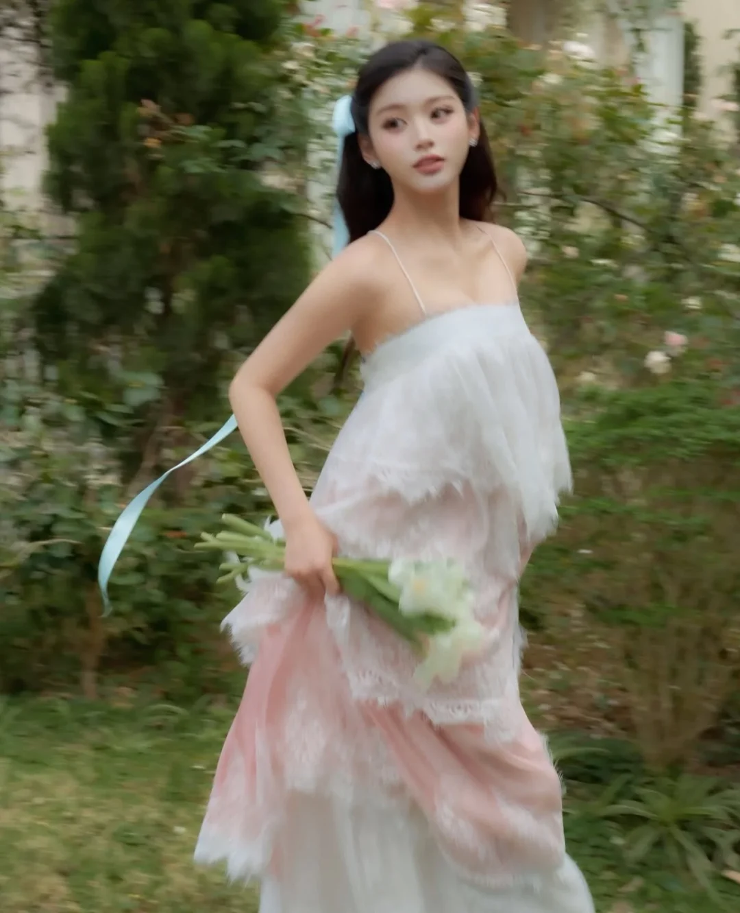 Photo 4 of Váy maxi ren hồng pastel Seraphic Dress