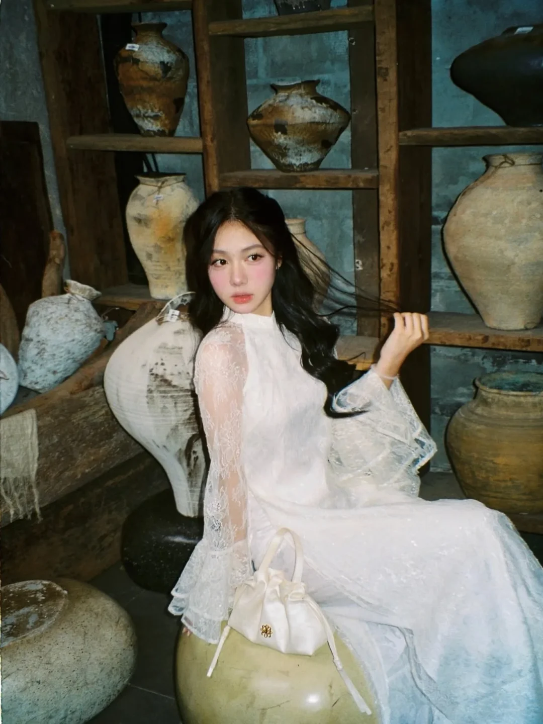Ảnh 5 của Áo dài cách tân trắng Candice Cjoy