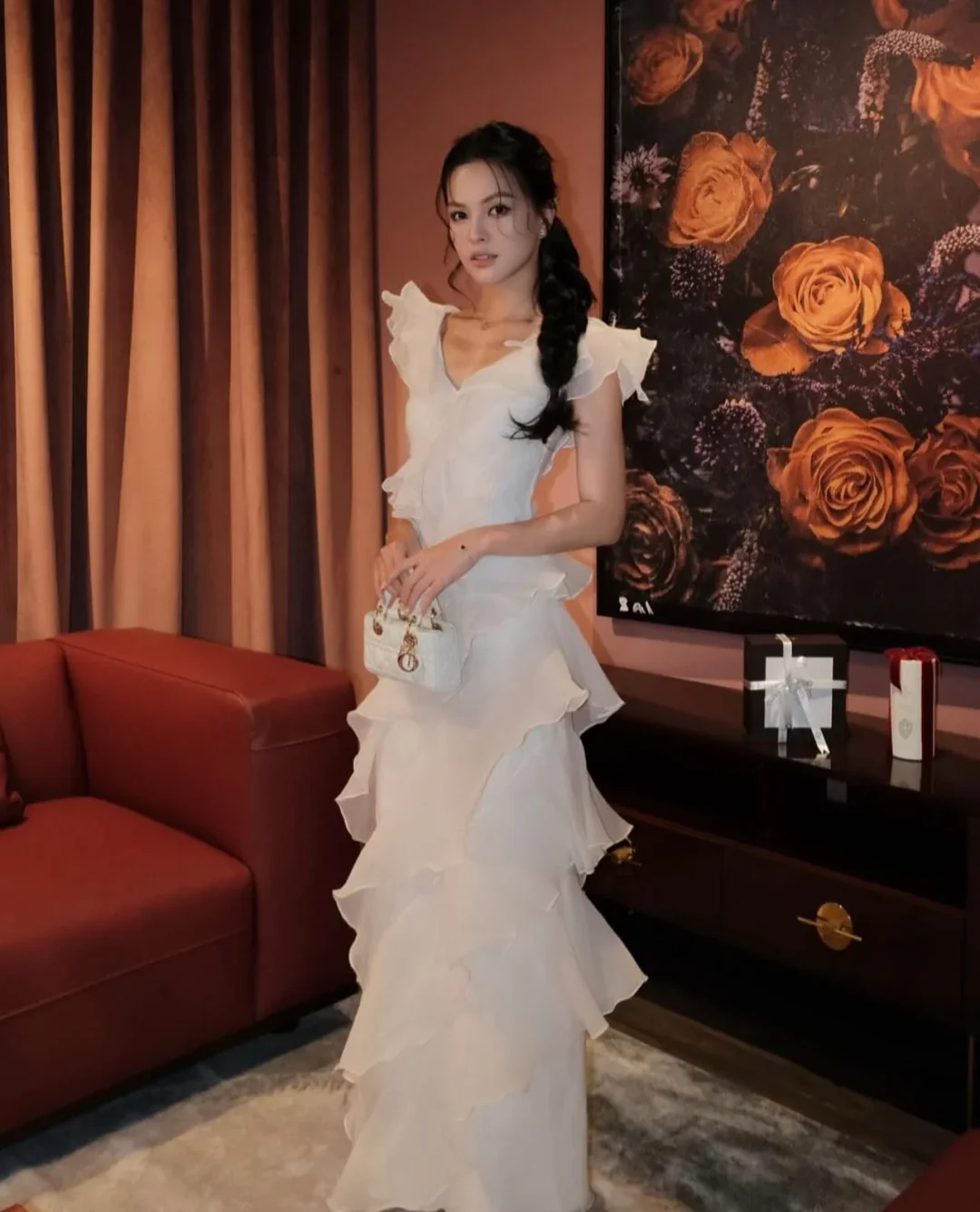 Photo 2 of Váy tiệc trắng Rosanie NAN size S