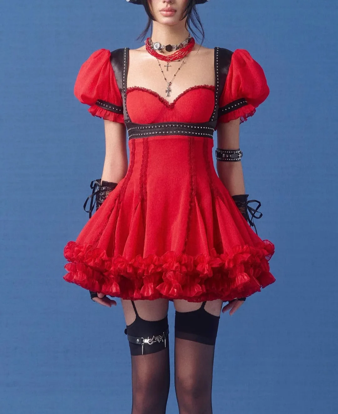 Photo 5 of Váy đỏ Gothic dự tiệc Princssclub