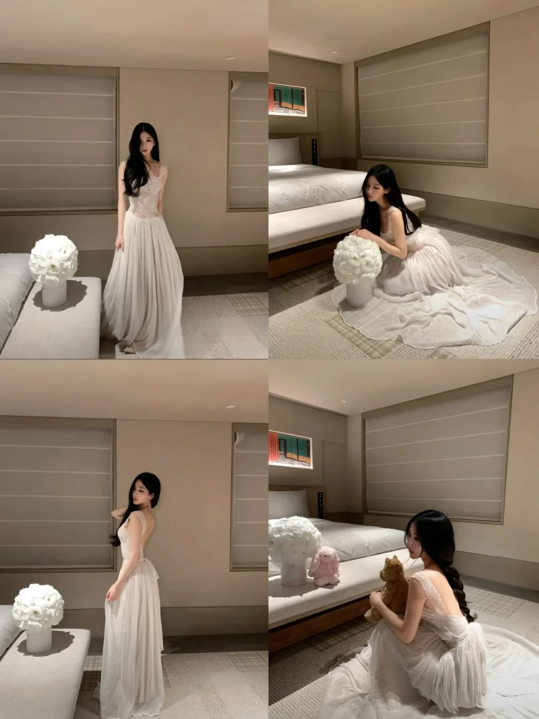 Photo 6 of Đầm maxi trắng ren hở lưng Lattitude