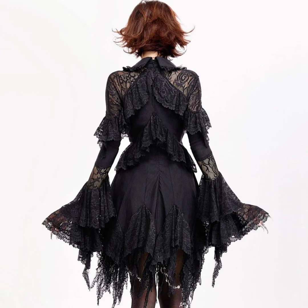 Ảnh 4 của Váy ren đen rũ gothic Muffin Dress
