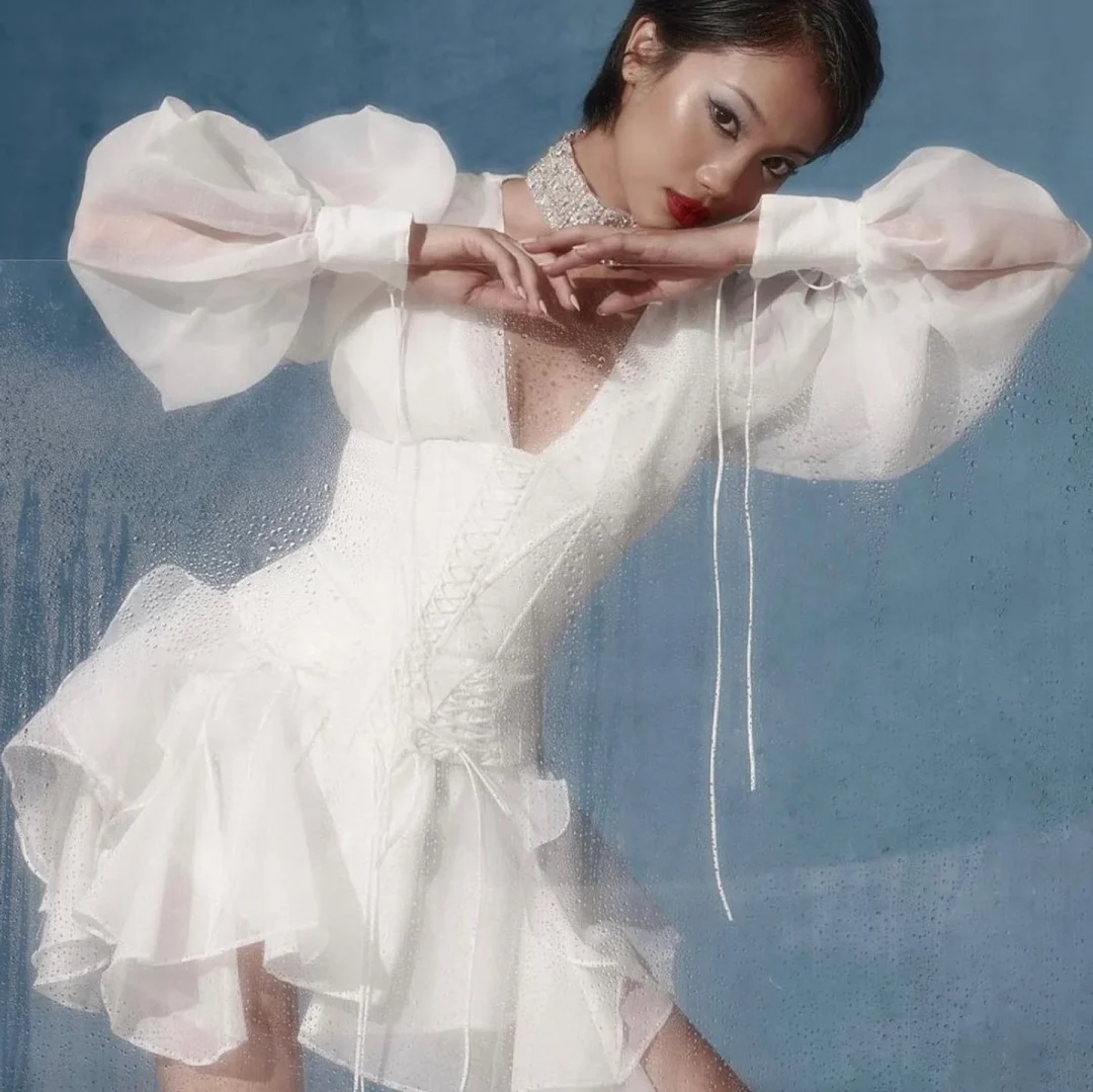 Photo 6 of Váy Mini Fiona Cổ V Corset Rời