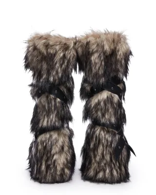 Photo 4 of Boot lông giả Off White Wild Instincts nữ