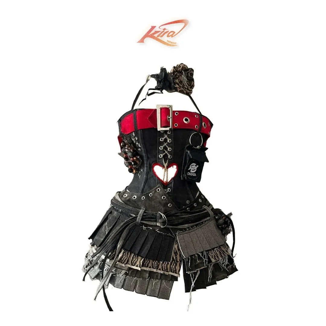 Photo 1 of Set váy jean corset punk custom SC0001