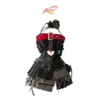 Photo 1 of Set váy jean corset punk custom SC0001