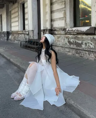 Photo 2 of Set váy trắng corset Sương Đông Maison Khanh