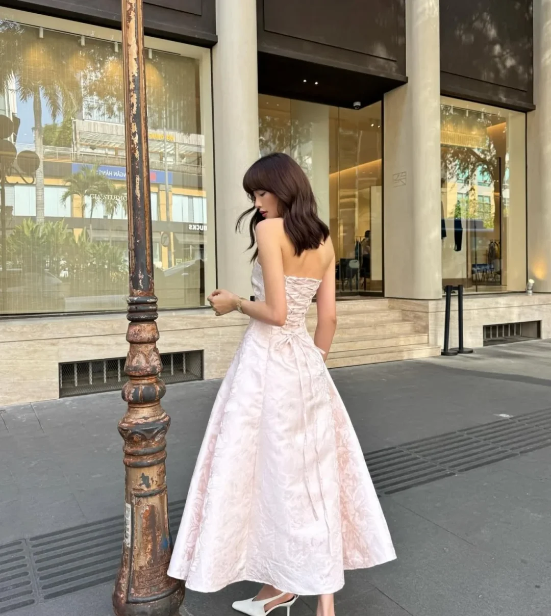 Photo 5 of Váy dự tiệc hồng strapless Diana Dress