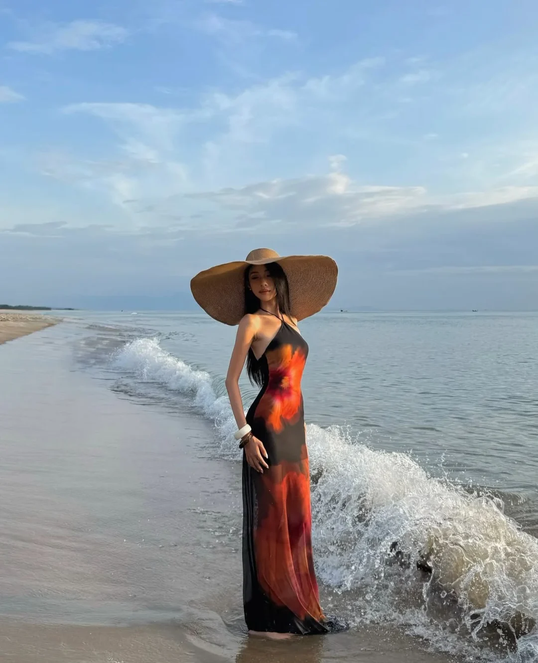 Ảnh 5 của Váy maxi in hoa Solea DD0010