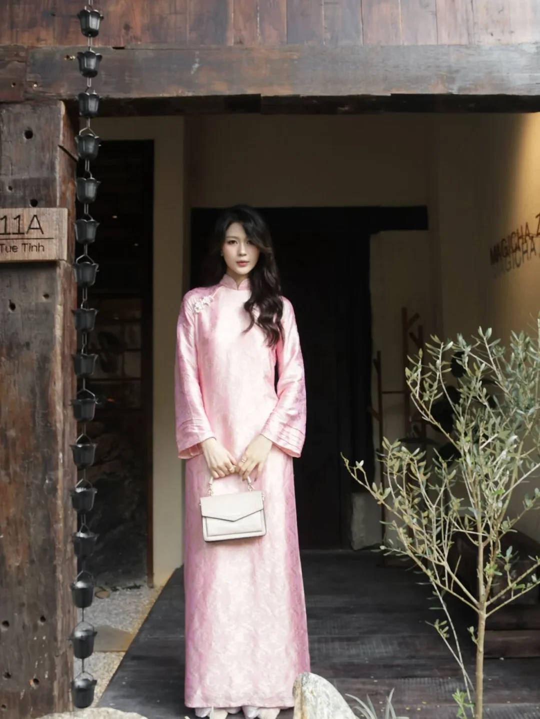 Photo 8 of Áo dài lụa hồng pastel Mộng Uyển