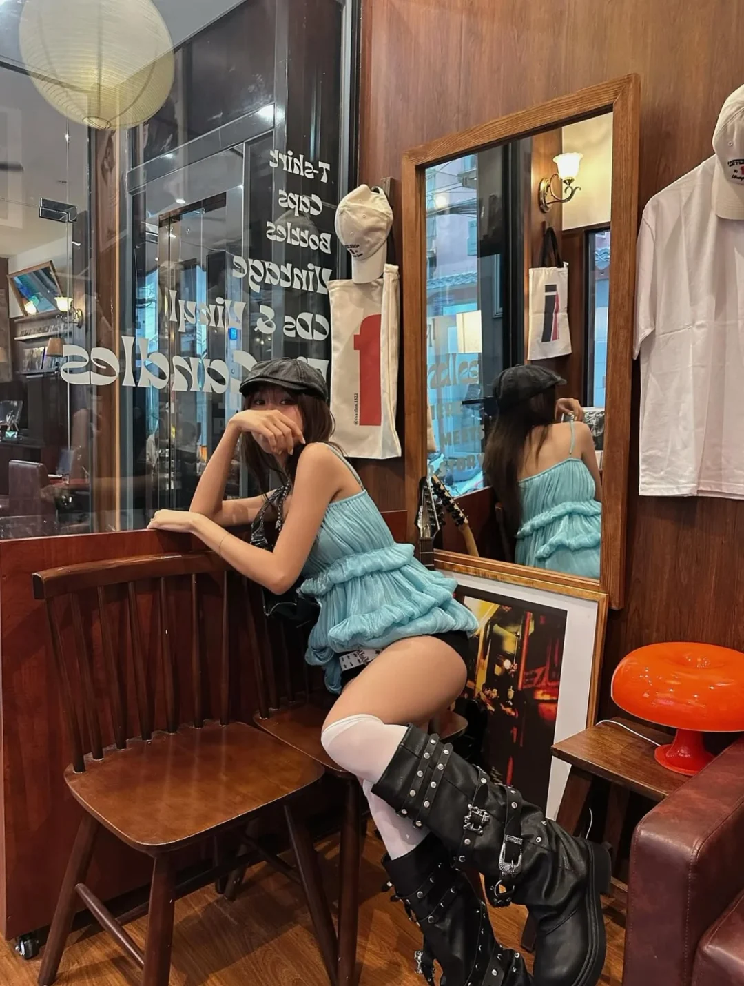 Photo 3 of Áo babydoll xanh mint Gonghaze Jubilee