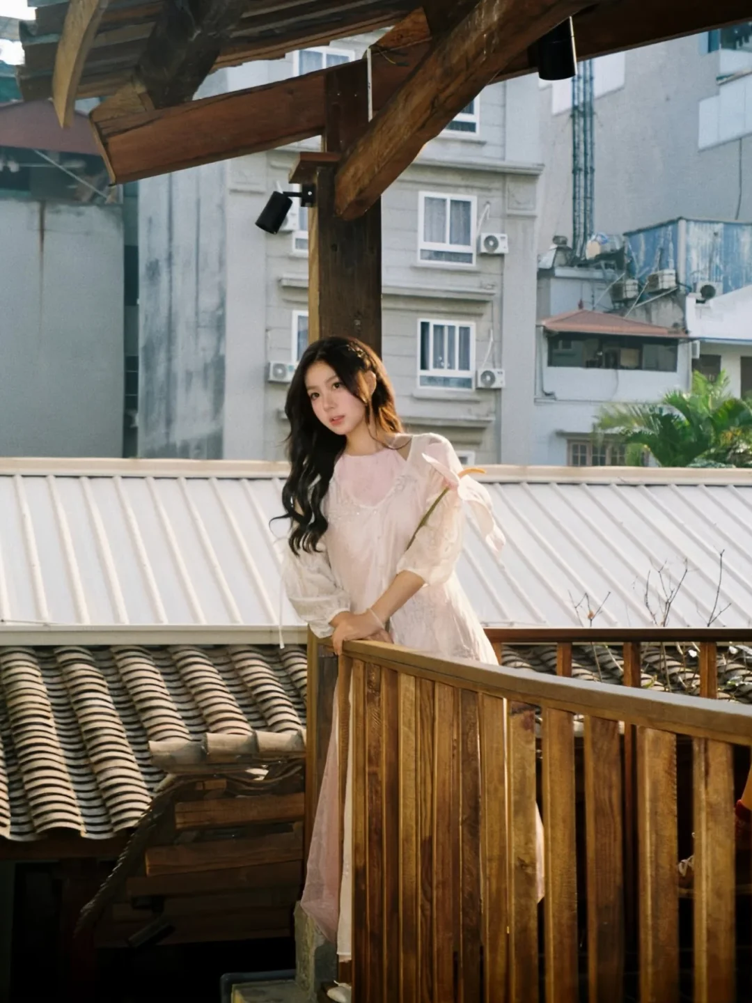 Photo 7 of Áo dài yếm hồng thêu hoa Lollie Studio
