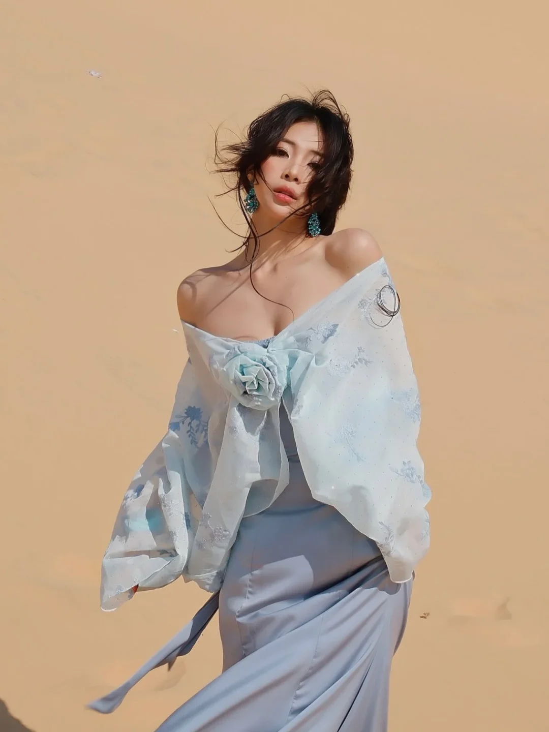 Ảnh 7 của Váy Maxi Voan Xanh Dési Studio Nuvola