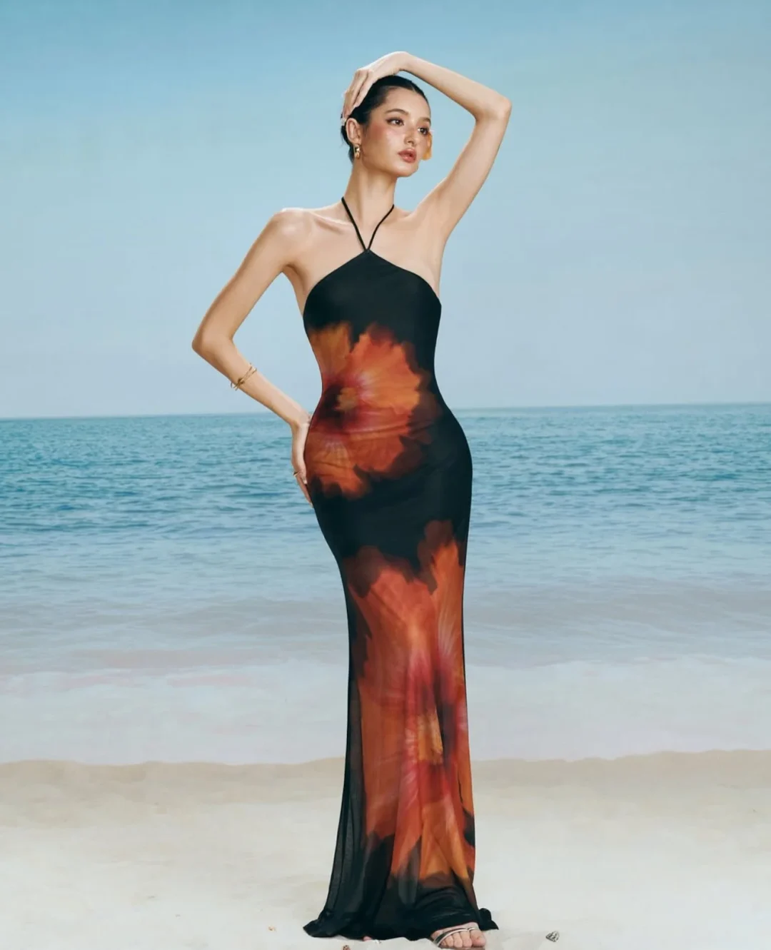 Ảnh 10 của Váy maxi in hoa Solea DD0010