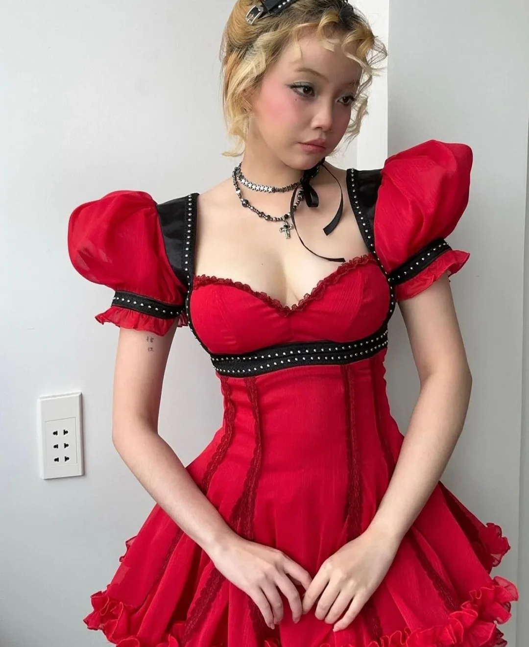 Photo 7 of Váy đỏ Gothic dự tiệc Princssclub