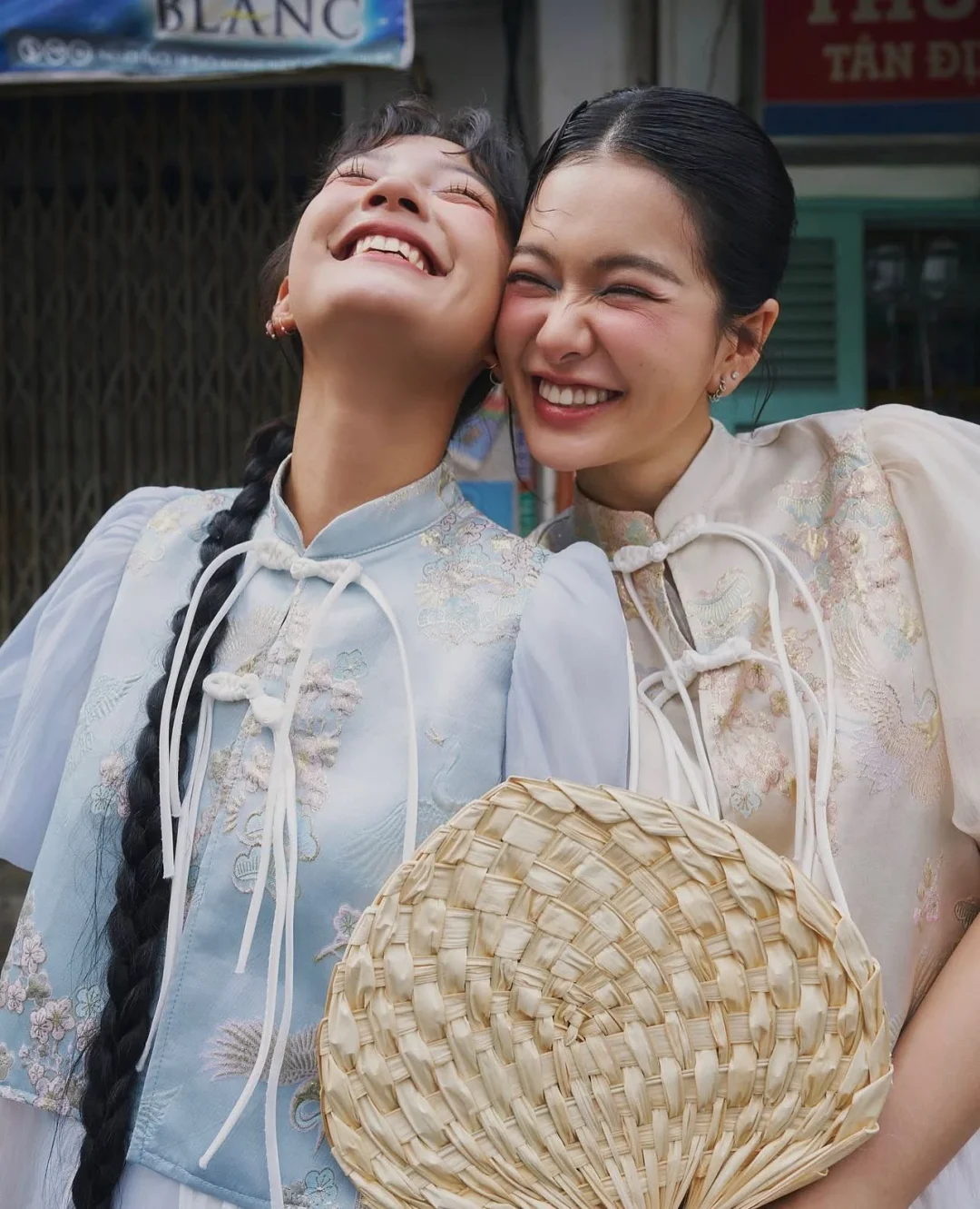 Photo 8 of Áo dài xanh pastel nữ REMMUS Cát An