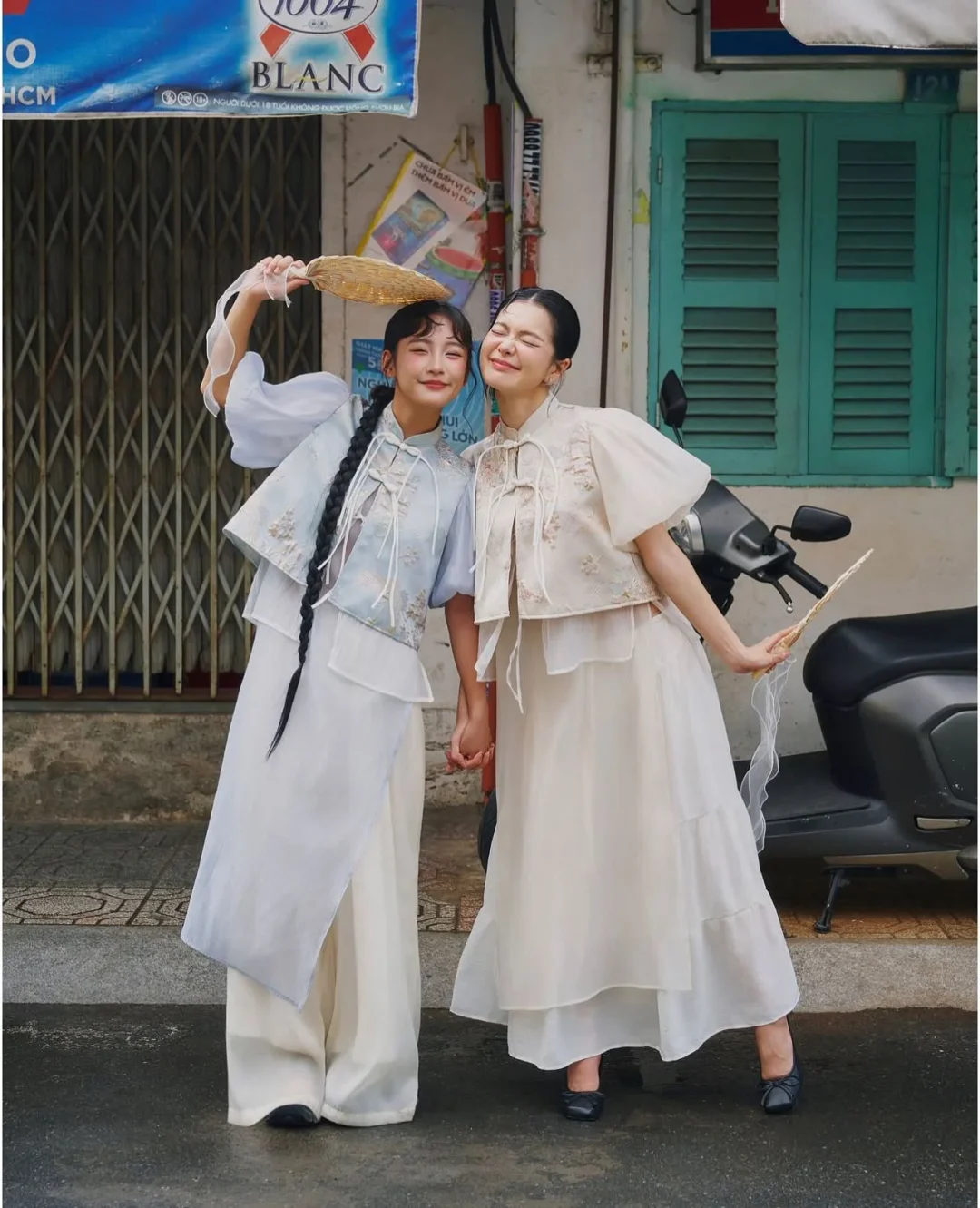 Photo 7 of Áo dài xanh pastel nữ REMMUS Cát An