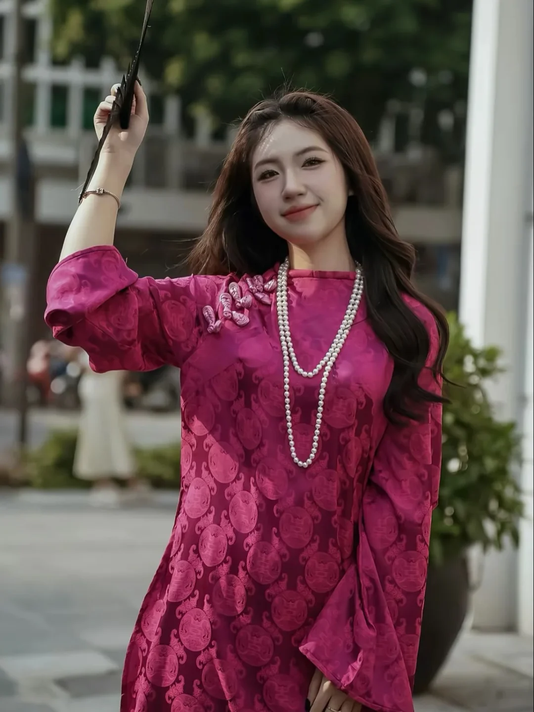 Ảnh 7 của Áo dài hồng Mãn Anh Đường freesize