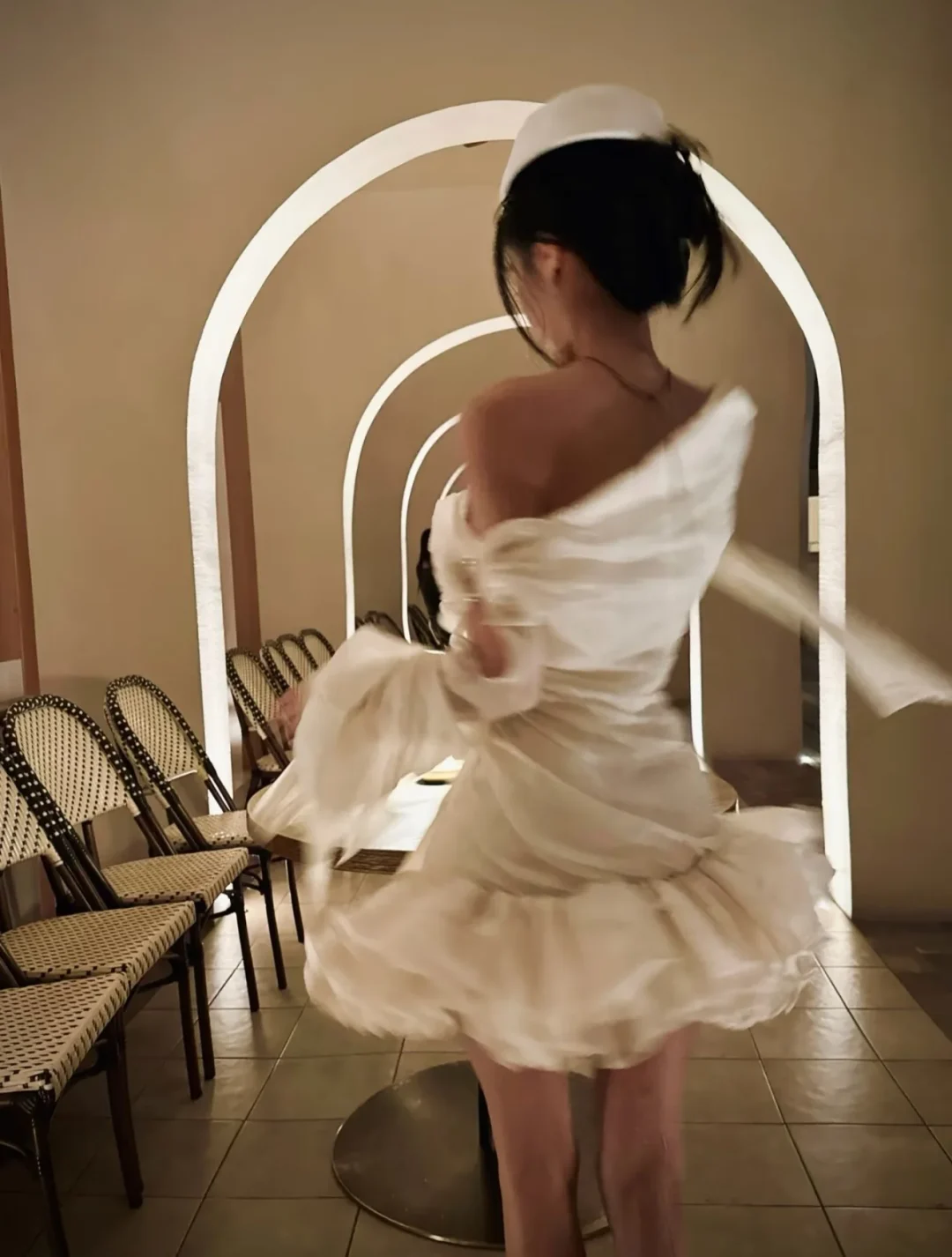 Photo 5 of Váy tiệc Nami Dress DK0005 màu kem