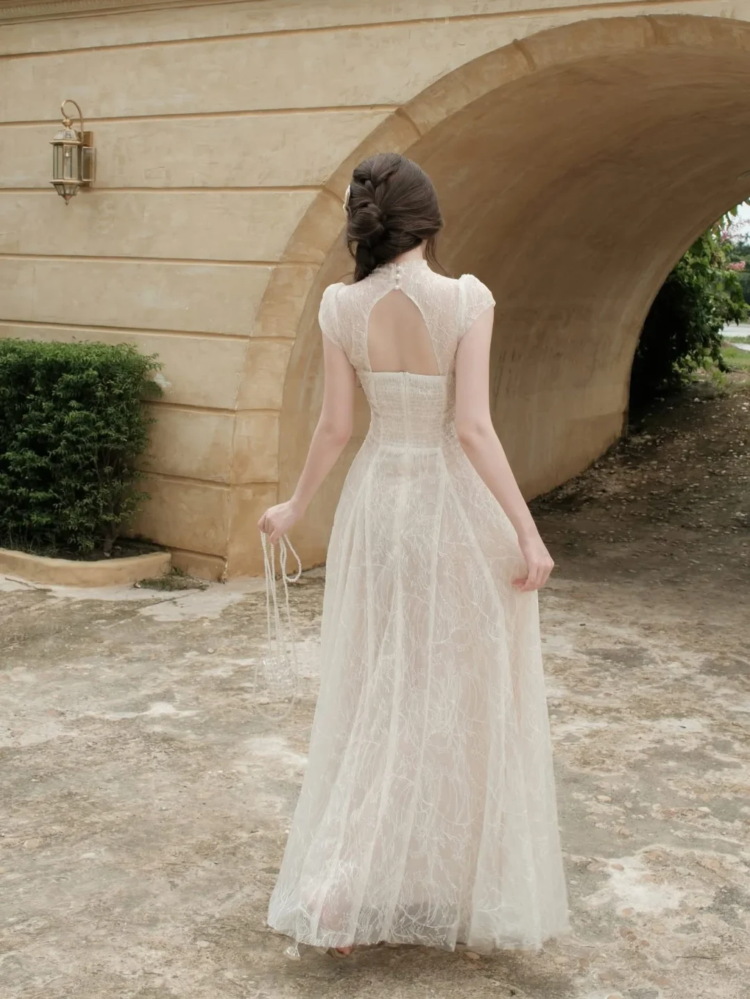 Ảnh 5 của Váy dài ren vintage Velia DK0024
