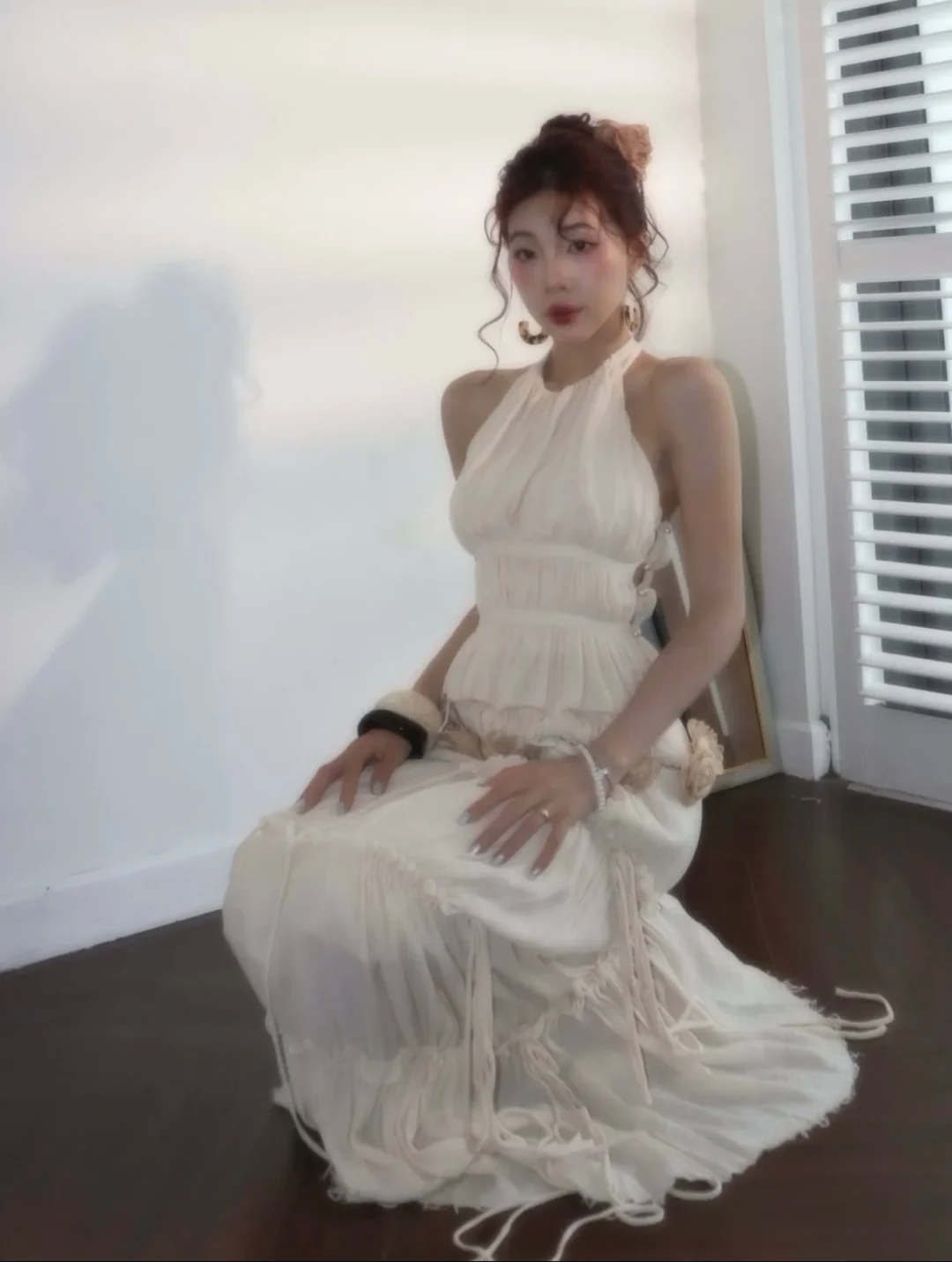 Ảnh 9 của Set Váy Maxi Boho Vyve Kèm Vòng Hoa