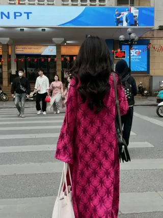 Ảnh 4 của Áo dài hồng Mãn Anh Đường freesize