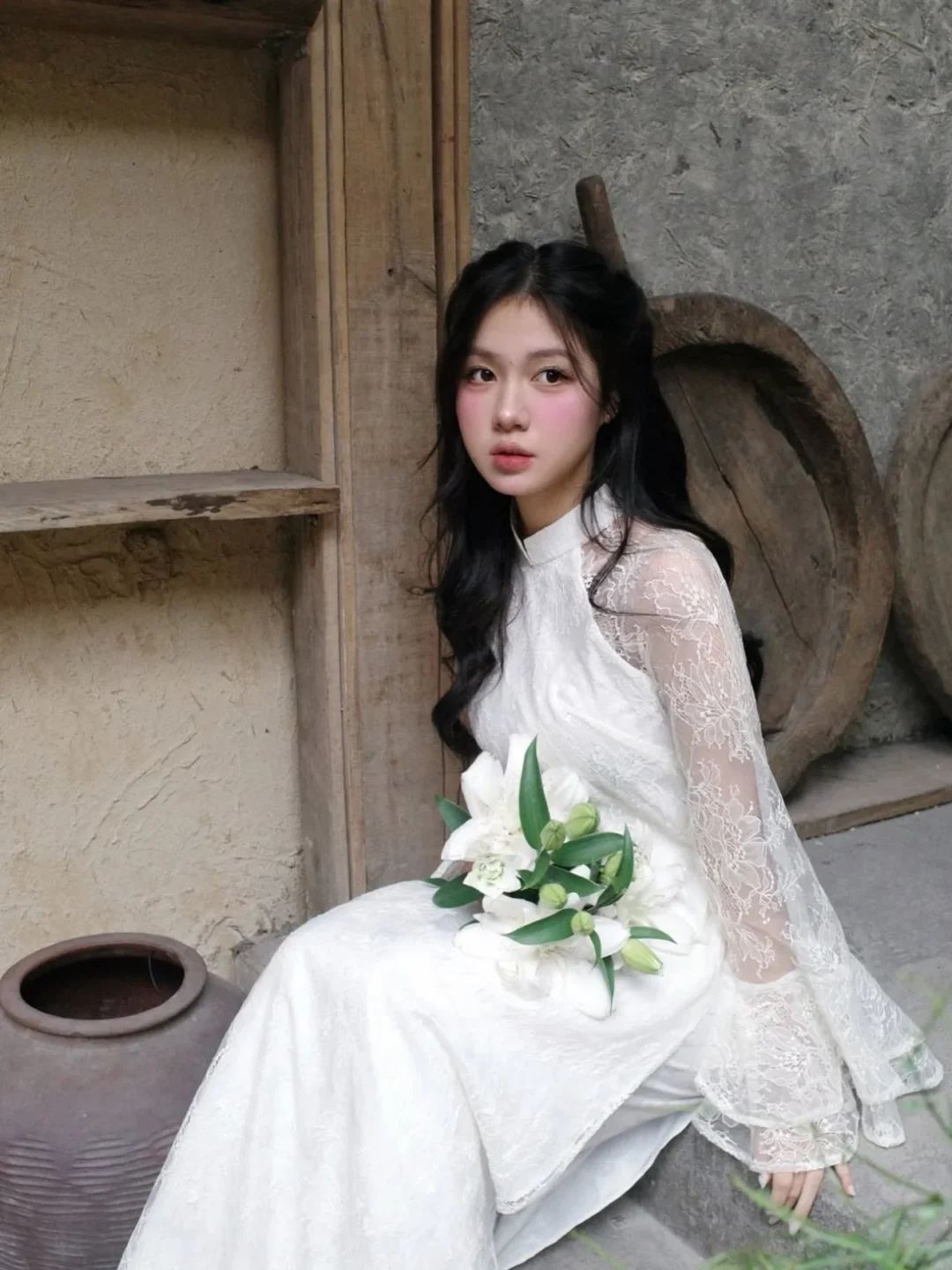 Ảnh 8 của Áo dài cách tân trắng Candice Cjoy