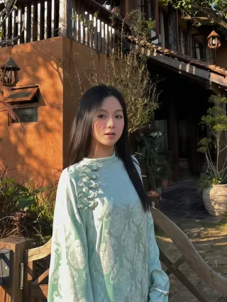 Ảnh 4 của Áo dài Mãn Anh Đường xanh mint nữ
