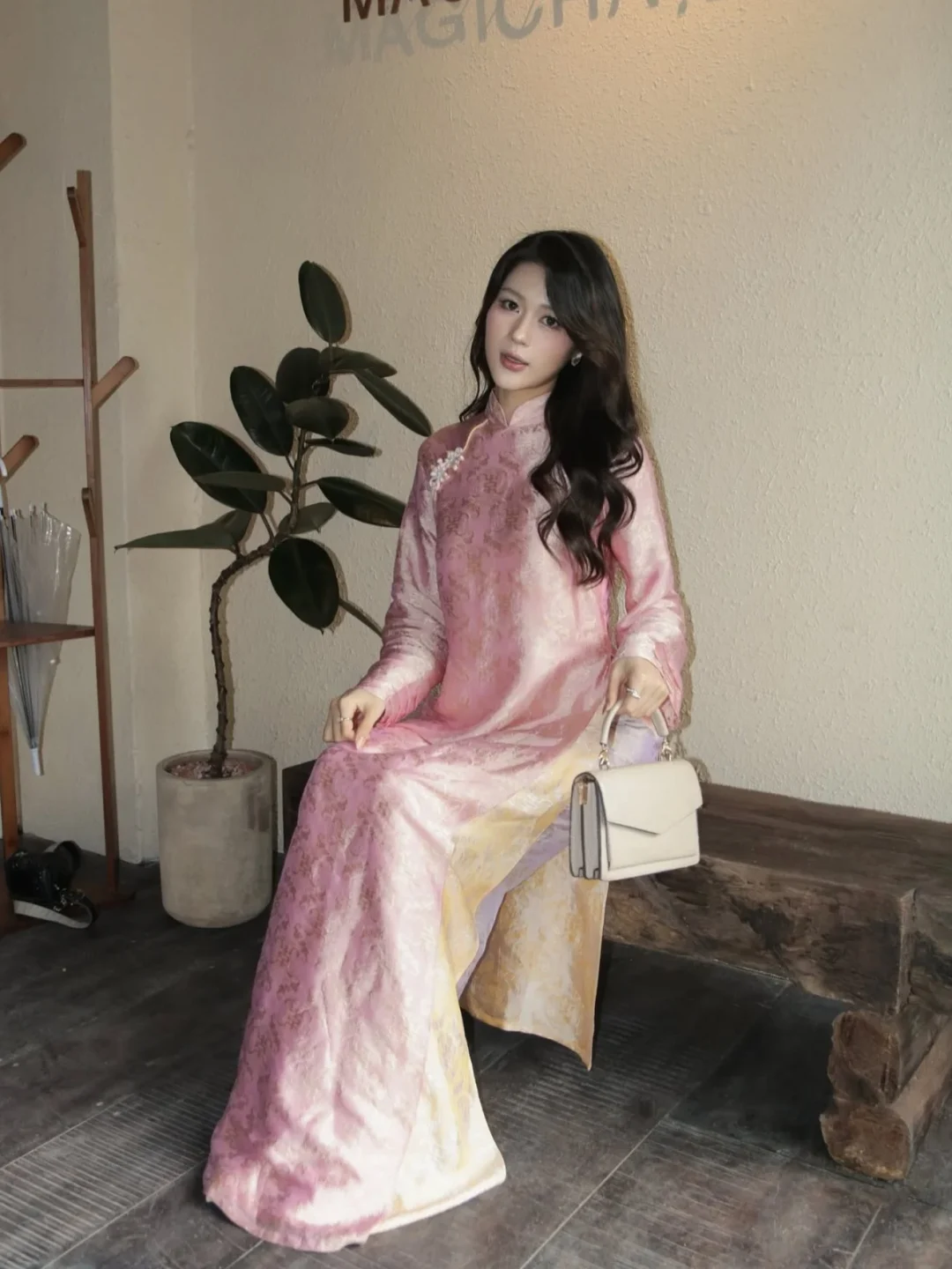 Photo 9 of Áo dài lụa hồng pastel Mộng Uyển