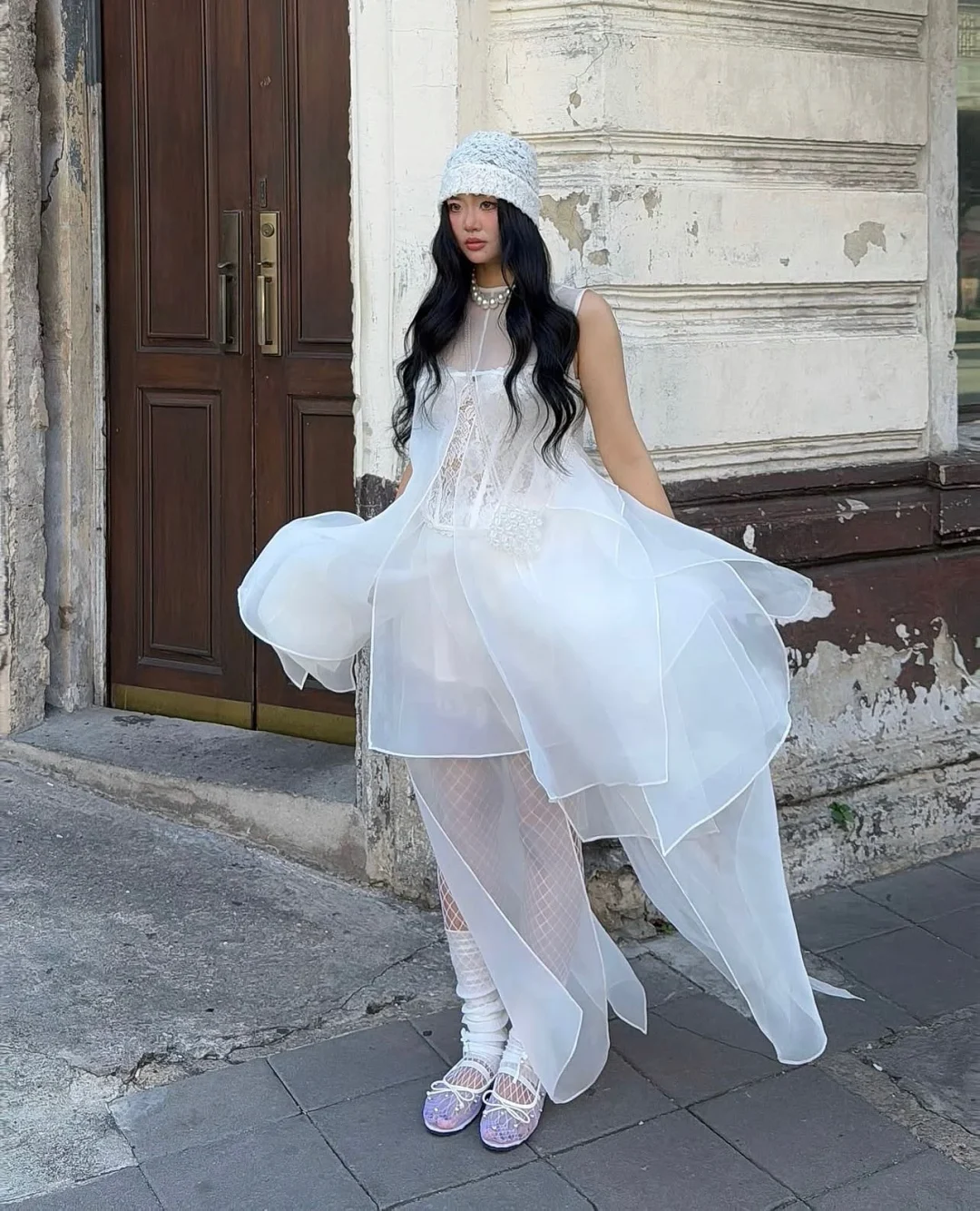 Photo 1 of Set váy trắng corset Sương Đông Maison Khanh