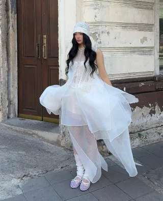 Photo 1 of Set váy trắng corset Sương Đông Maison Khanh