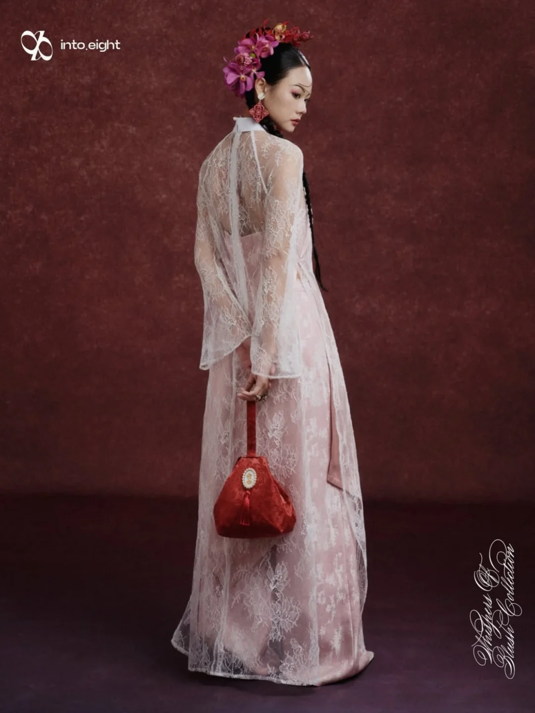 Photo 10 of Áo dài ren hồng pastel Duyên DH0021