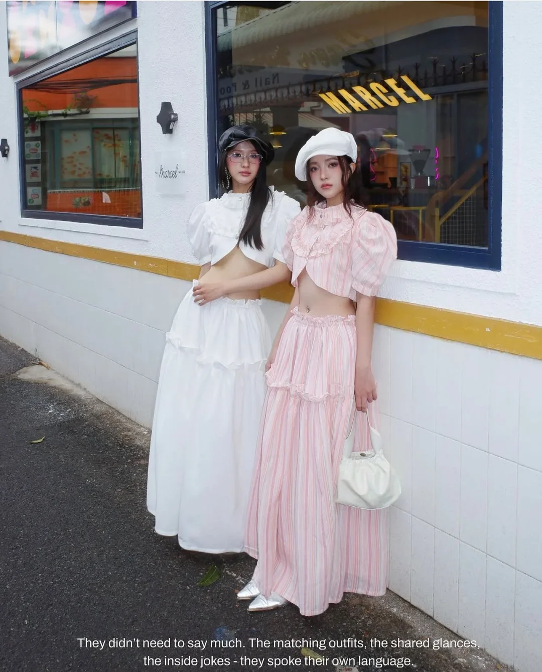 Photo 8 of Set Lullaby SH0003 Crop Top Váy Sọc Hồng Nữ