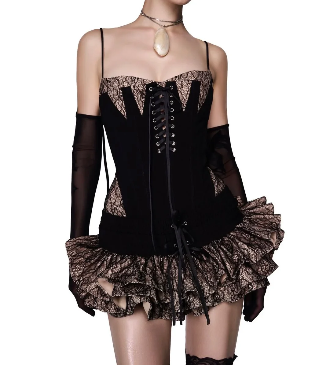 Photo 2 of Set Corset Ren Đen Poison Lsoul