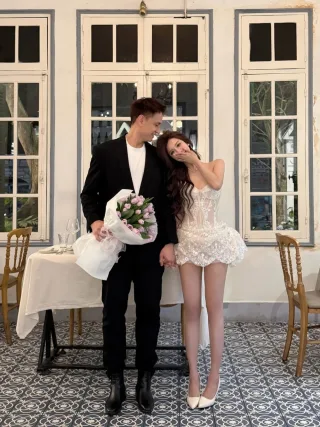 Ảnh 3 của Váy corset ren be ngắn Julie