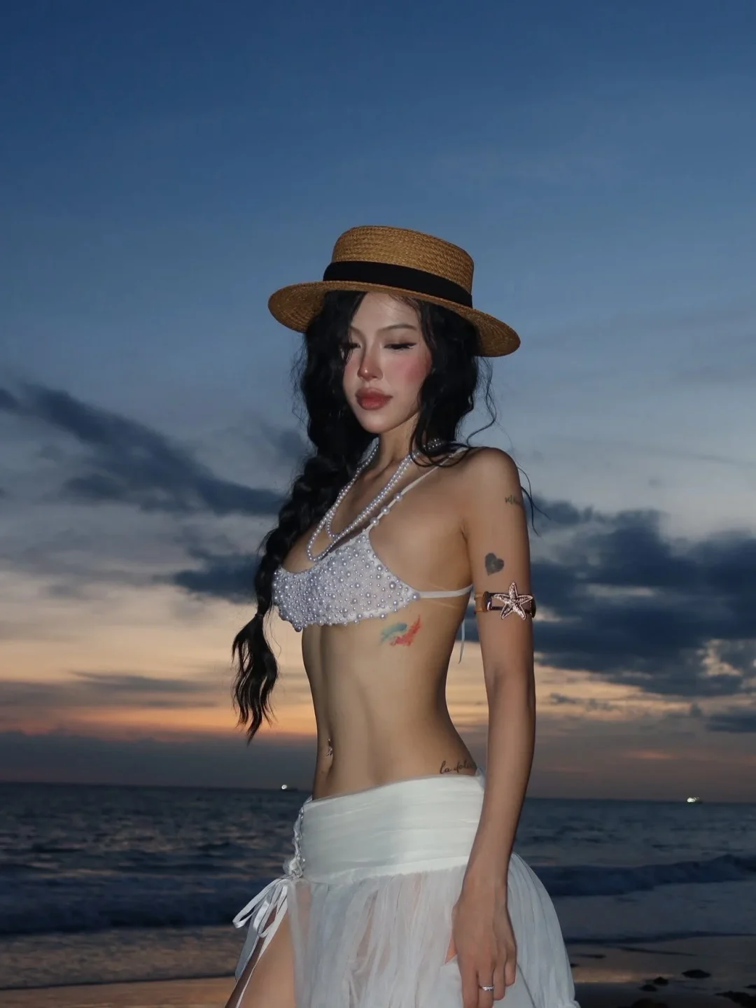 Ảnh 10 của Set bra váy voan trắng Aura Tulia