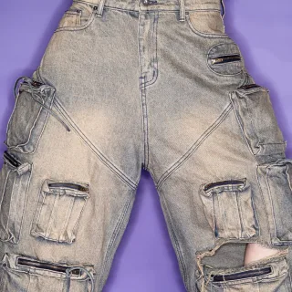 Photo 3 of Quần jeans cargo ASSylum*69 oversized nữ