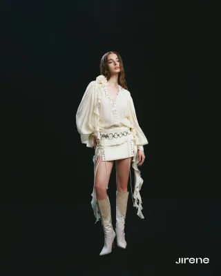 Photo 4 of Set boho Jirene Fei SK0002 trắng kem