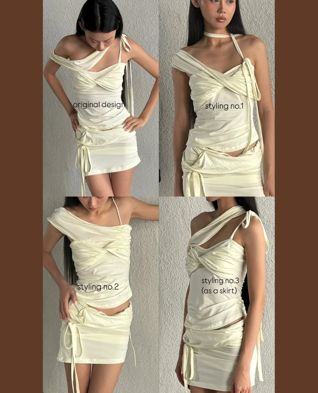 Photo 4 of Áo crop top hai dây Amy AK0002