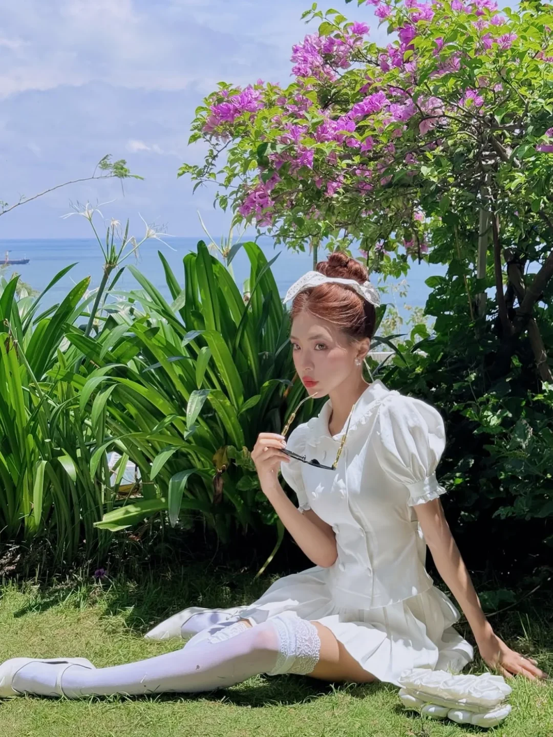 Ảnh 6 của Set Áo Váy Trắng Nữ Tính Dési Studio