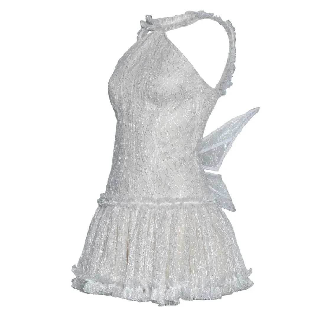 Ảnh 2 của Váy Foam Dress ren trắng LA LUNE